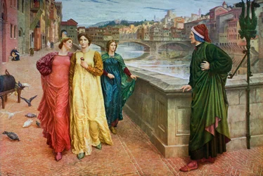Dante és Beatrice, 1883, 1912.