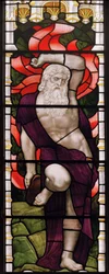 Evesham, All Saints, James Powell & Sons, Henry Holiday, Moses, 1882