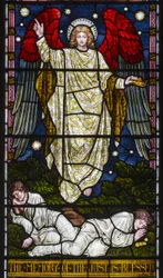Kirkstall, St Stephen, Heaton Butler és Bayne, Henry Holiday, Az igazságos emléke áldott, Példabeszédek 10. fejezet, 7. vers, 1870 körül