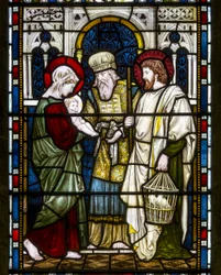 Kirkstall, St Stephen, Heaton Butler és Bayne, Henry Holiday, The Presentation, 1870 körül
