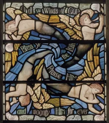 O All Ye Winds Of The Gods, Benedicite ablakrészlet, 1895 körül (ólomüveg)