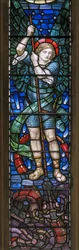 Yeovil, Keresztelő Szent János, Lowndes és Drury, Henry Holiday, Szent Mihály arkangyal és sárkányok, 1917-18