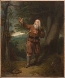 Mr. Hackett, Rip Van Winkle karakterében, c. 1832.