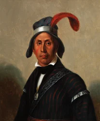 Yaha Hajo, Mad Wolf (Creek) 1836 (Olaj, vászon)