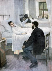 Látogatási nap a kórházban, 1893