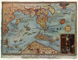Amerika képzeletbeli térképe, 1500