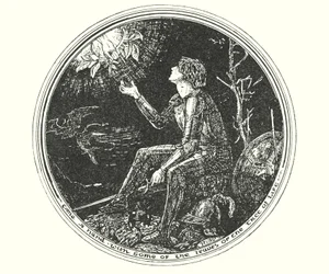 Illusztráció John Bunyan A zarándok útja című művéhez (litográfia)