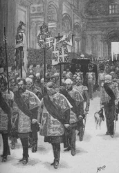 Wellington temetése, 1890