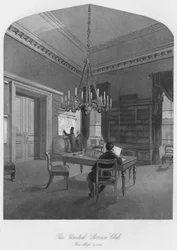 A United Service Club. A térkép szoba, 1841