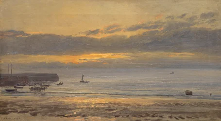 Napkelte előtt, Scarborough - Low Water, 1878