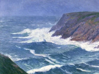 Île de Groix, tengerparti táj, Saint Nicolas kikötőjének bejárata, 1908.
