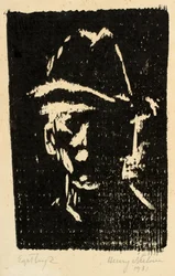 Férfi portré kalappal