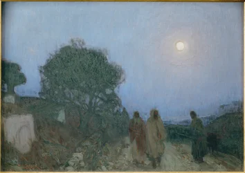 Krisztus és tanítványai a betániai úton (festmény, vászon)