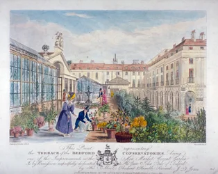 A Bedford Conservatories terasza a Covent Garden Marketen, Westminster, London, 1831