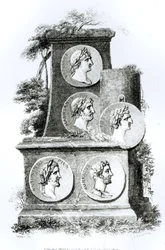 Római császárok portréi Edward Gibbon „A római birodalom hanyatlásának és bukásának története” című művéből, 1808. évi 2. kötet