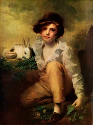 „Fiú nyúllal”, 1814, 1924.