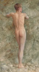 Egy álló férfi akt, 1914