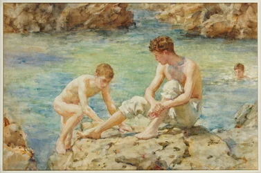 Fürdőzők, 1922