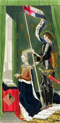 Dán Margit, skótok királynője (1456-86) Hugo van der Goes (kb.1440-82) 1482 körül elkészült festménye nyomán