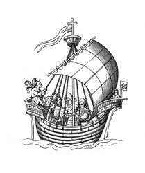 Vitorlás hajó, 1445, 1843.