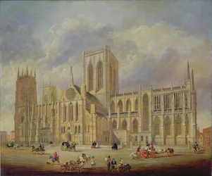 York Minster délről (olaj, vászon)