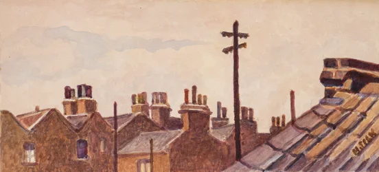 Tetőtetők a Rounton Roadról, 1930 körül