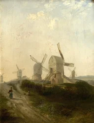 Szélmalmok a Nottingham-erdőben, 1847