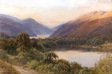 Blue Lake, Lake megye, Kalifornia (akvarell)