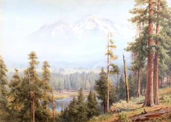 Shasta - Hófelhők, Kalifornia, 1910 körül (akvarell)