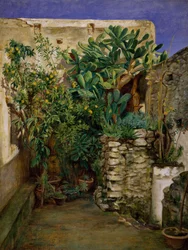Egy keleti udvar sarka, 1860