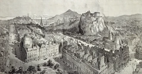 Edinburgh, metszette: H.W. Brewer és T. Griffiths