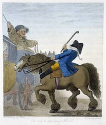Meway, hogy állítsd meg a lovadat - „” angol rajzfilmekben a lovaglásról”, ill. H.W. Bunbury, szerk. John Stockdale