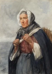 Egy Newhaven Fishwife (akvarell)