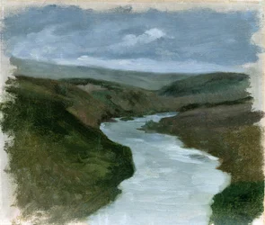 Táj a Dnyeper folyó felől, 1878-89 körül