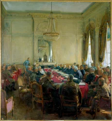Első világháború (1914-1918): „A Felső Tanács ülése a versailles-i Trianon-palotában 1918 júliusában”