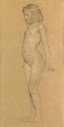 Tanulmány „A dicsőség nyomában vonuló felhőkhöz”, 1898