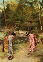 Üdvözlet a templom területén, 1910.