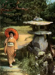 Átadás a lámpás mellett, 1910.
