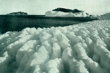 Spray Ridges of Ice After A Blizzard, c19101913, 1913.
