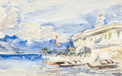 Bellagio, Olaszország (akvarell)