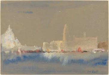 A tisztelgés és a Dózse-palota a Bacino di San Marco-tól