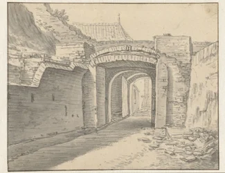 Átjáró Utrecht városfala alatt