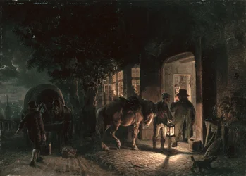 A kocsma előtt, 1843