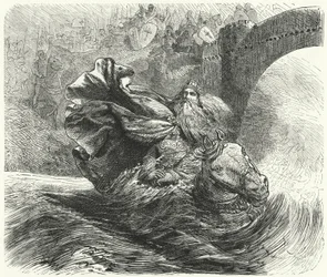 Frederick Barbarossa megfulladt a Szaleph folyóban a harmadik keresztes hadjáratban, 1190