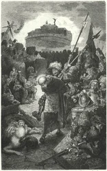 A német landsknechtek kifosztják Rómát, 1527