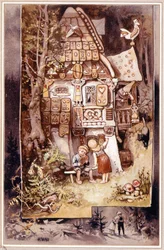 Hansel és Juliska, Grimm meséje - Hermann Vogel illusztrációja