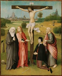 Keresztrefeszítés, 1480-85 körül (festmény, fa)