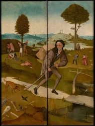 A Haywain-triptichon, 1516 körül (külső)