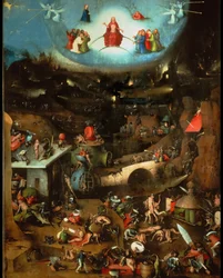 Az utolsó ítélet triptichonja, központi tábla, 1485 körül.