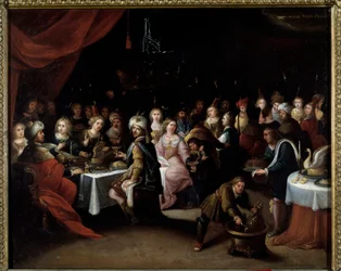 Kána esküvője: Hieronimus (Hieronymus vagy Jerome) Franck (1578-1628) 17. századi Toulouse musee des Augustins